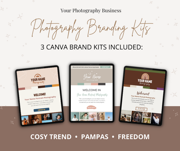 Photography Branding Kit: Boho Storytelling Brand Pack