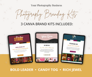 Photography Branding Kit: Bold & Rich Jewel Brand Pack