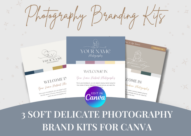 Photography Branding Kit: Soft & Delicate Brand Pack
